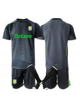 Aston Villa Golmanski Dječji Domaci Dres kompleti 2025-26 Kratak Rukavima (+ kratke hlače)